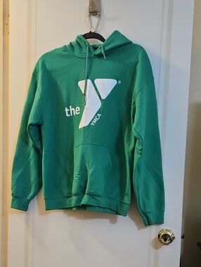 YMCA Kelly Green Hoodie with White YMCA Logo